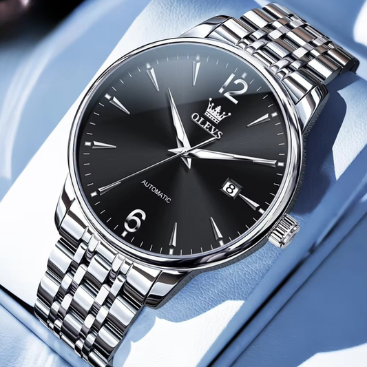 Schlichte Edelstahl Automatik Armbanduhr "Affari di lusso no.5193" - PITANI