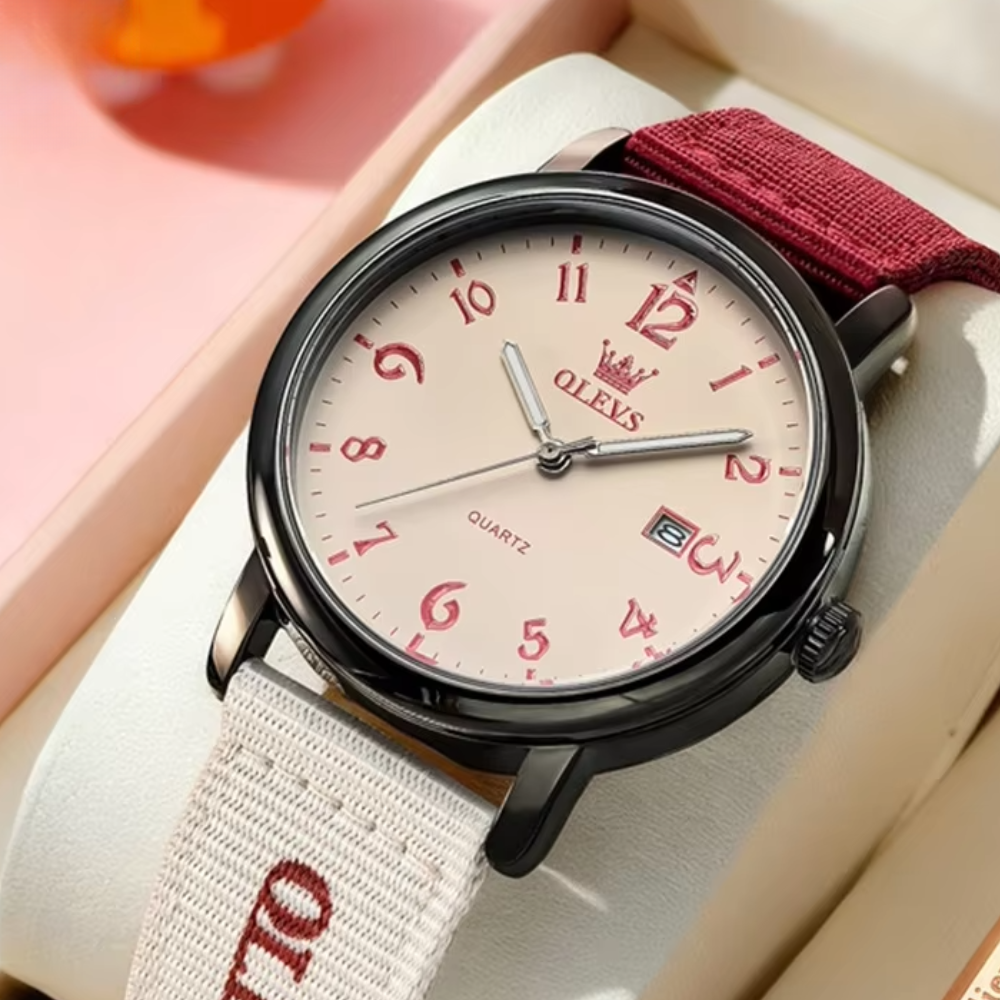 Modische zweifarbige Armbanduhr "Calendario Freestyle no.3236“ - PITANI