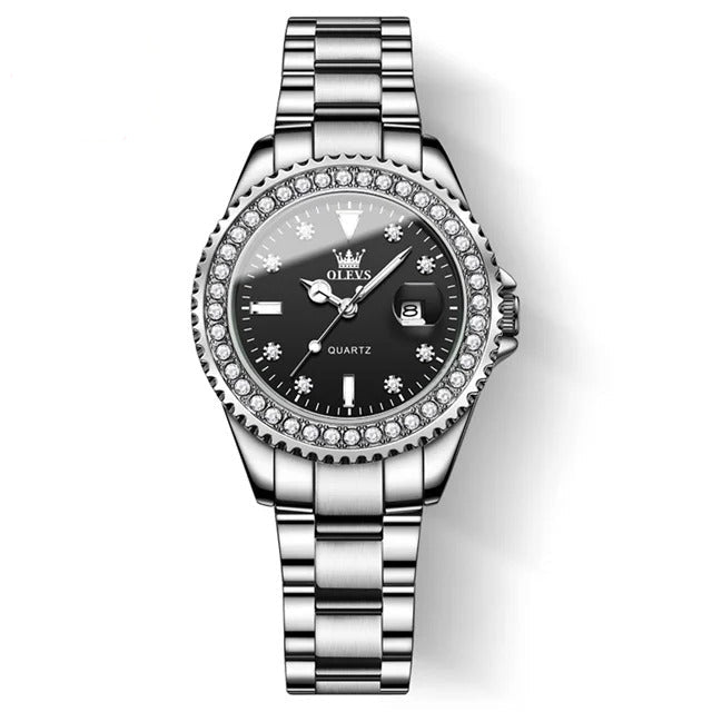 Leder Glitzer Armbanduhr "Diamante belle O rologiono.3244“ - PITANI