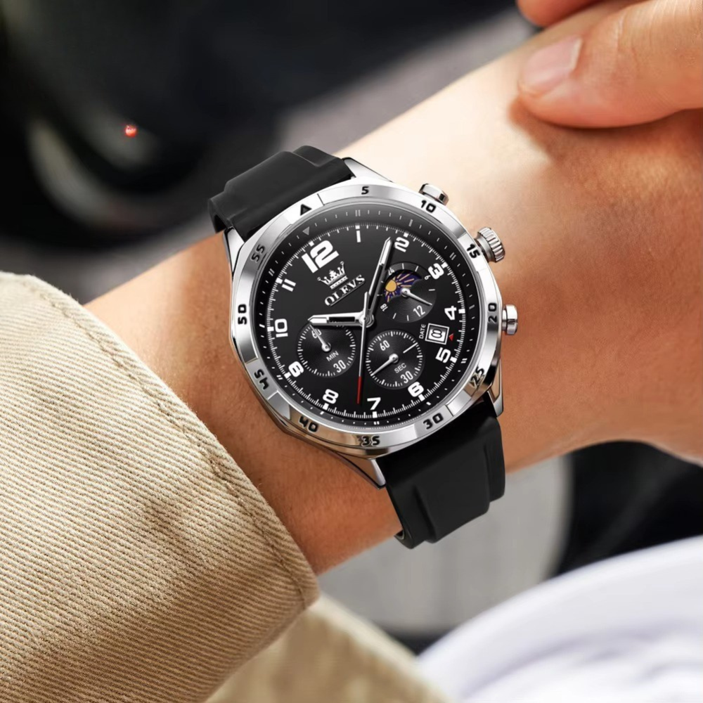 Zeitlose Silikon Armbanduhr "Fase lunare no.5274“ - PITANI