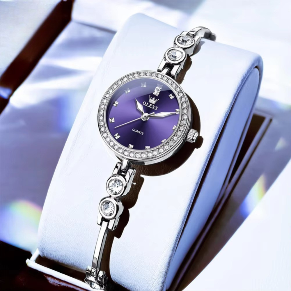 Zirconia besetzte Glitzer Edelstahl Armbanduhr "Orologio elegante da donna no.3218" - PITANI