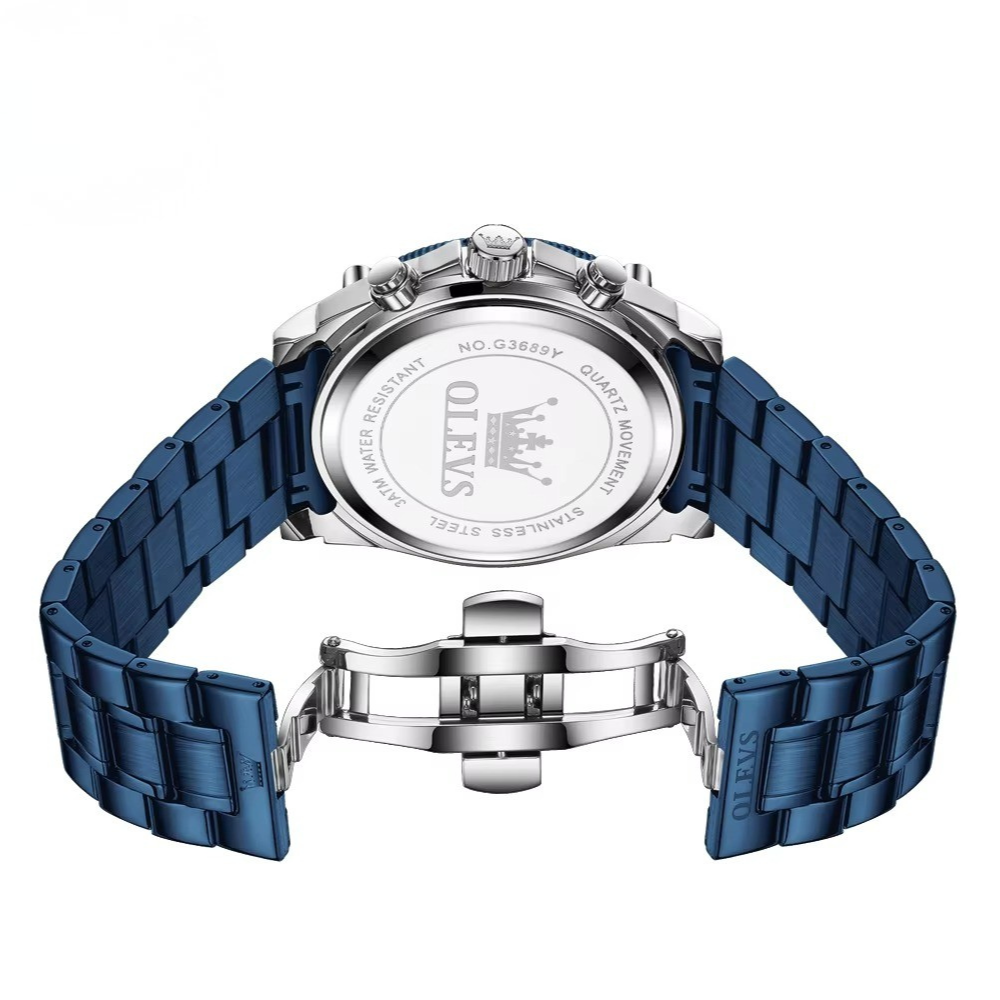 Edelstahl Armbanduhr mit sportlich eleganter Optik "Fasi lunari no.5177" - PITANI