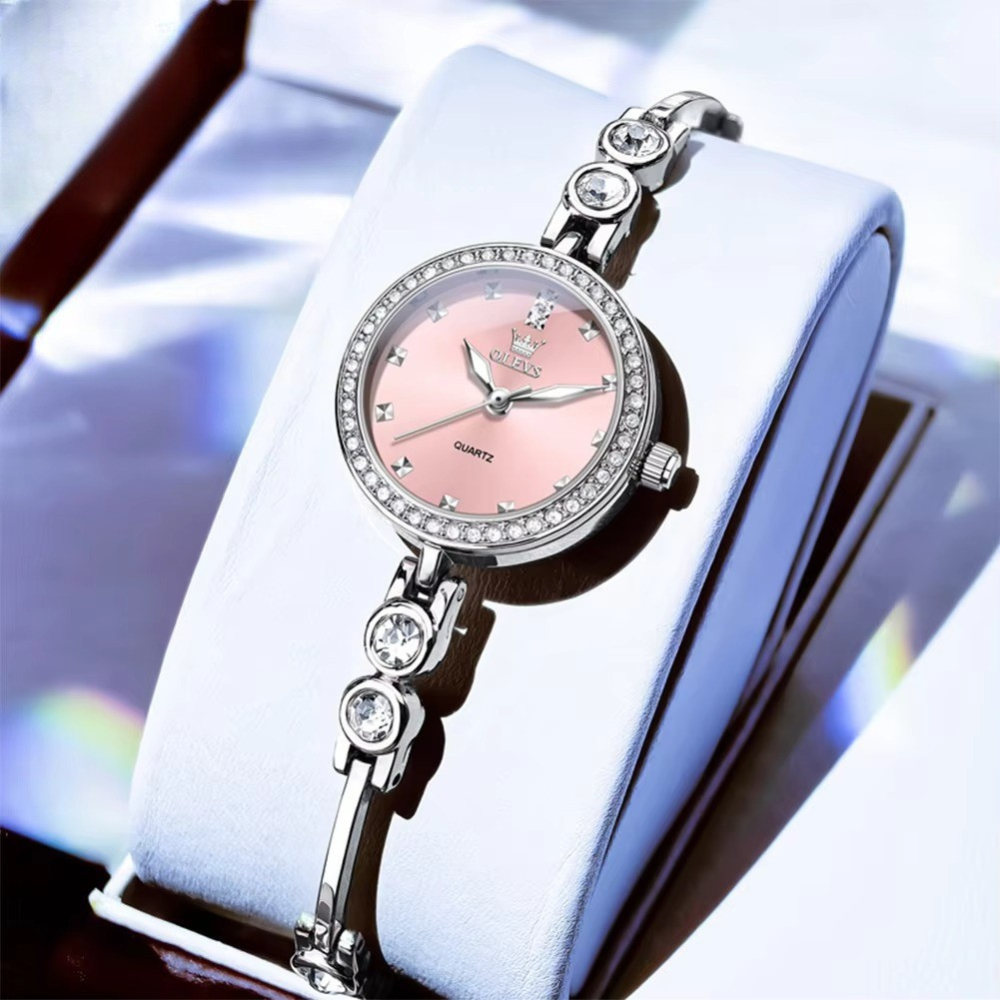 Zirconia besetzte Glitzer Edelstahl Armbanduhr "Orologio elegante da donna no.3218" - PITANI