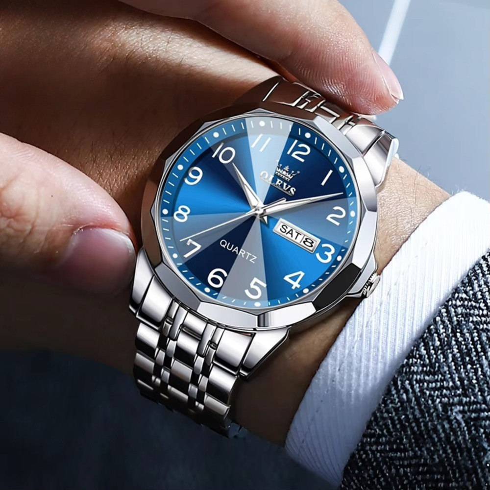 Elegante Edelstahl Armbanduhr mit rundem Gehäuse "Quadrante digitale semplice no.5194" - PITANI