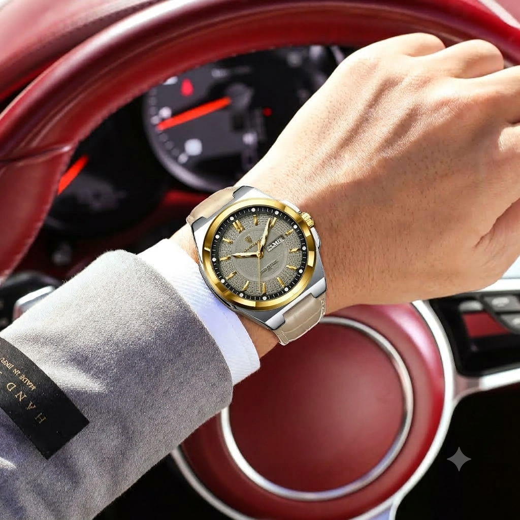Zeitlose Herren Armbanduhr – Elegante Quarz-Uhr Armbanduhr – no. 5337 - PITANI