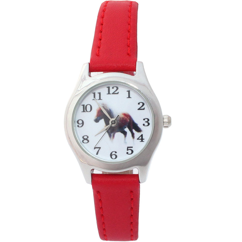 Damenuhr mit Pferdemotiv – Analoge Quarzuhr Armbanduhr no.3298 - PITANI
