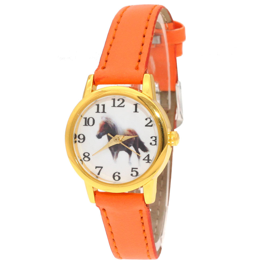 Damenuhr mit Pferdemotiv – Analoge Quarzuhr Armbanduhr no.3298 - PITANI