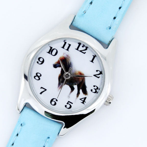 Damenuhr mit Pferdemotiv – Analoge Quarzuhr Armbanduhr no.3298 - PITANI