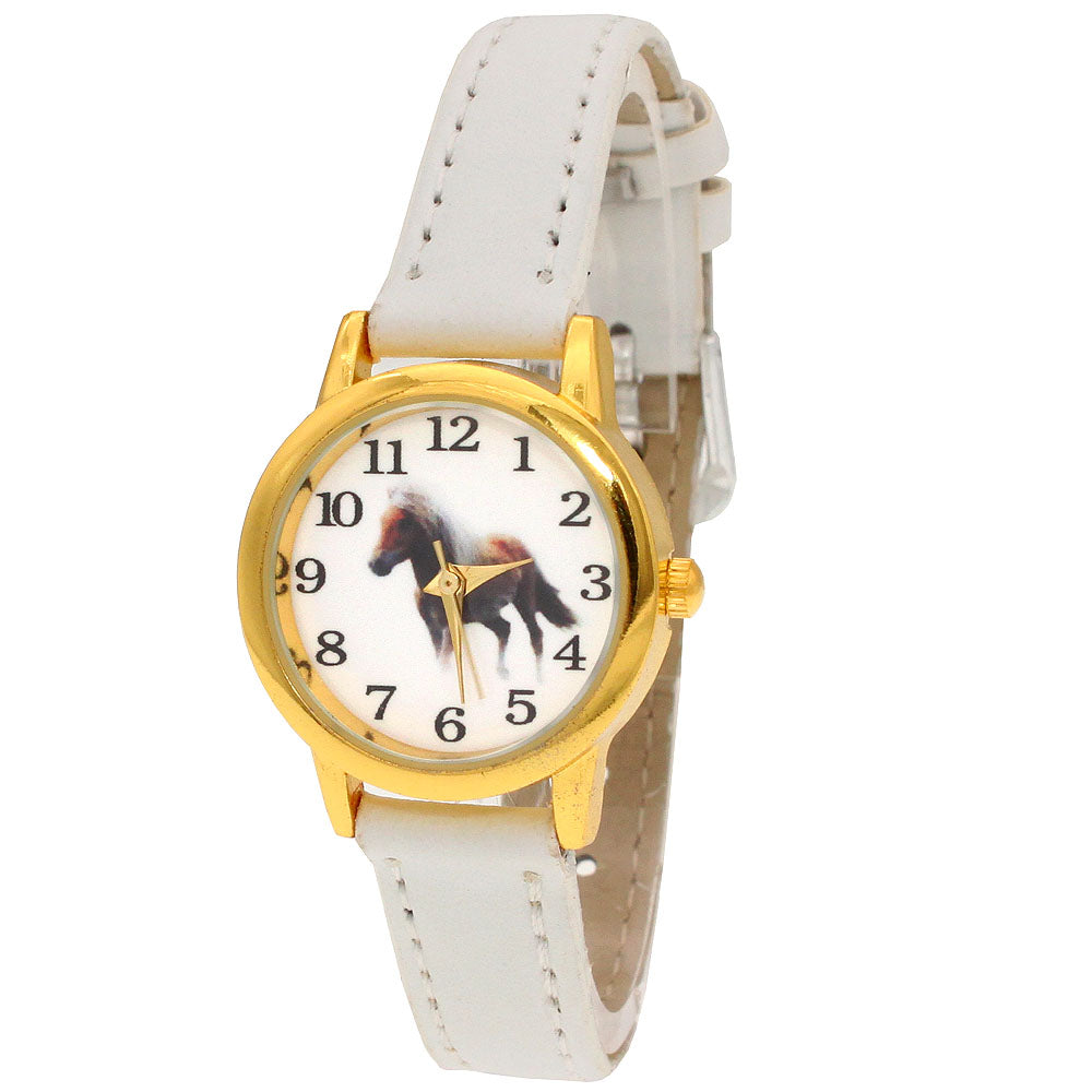 Damenuhr mit Pferdemotiv – Analoge Quarzuhr Armbanduhr no.3298 - PITANI