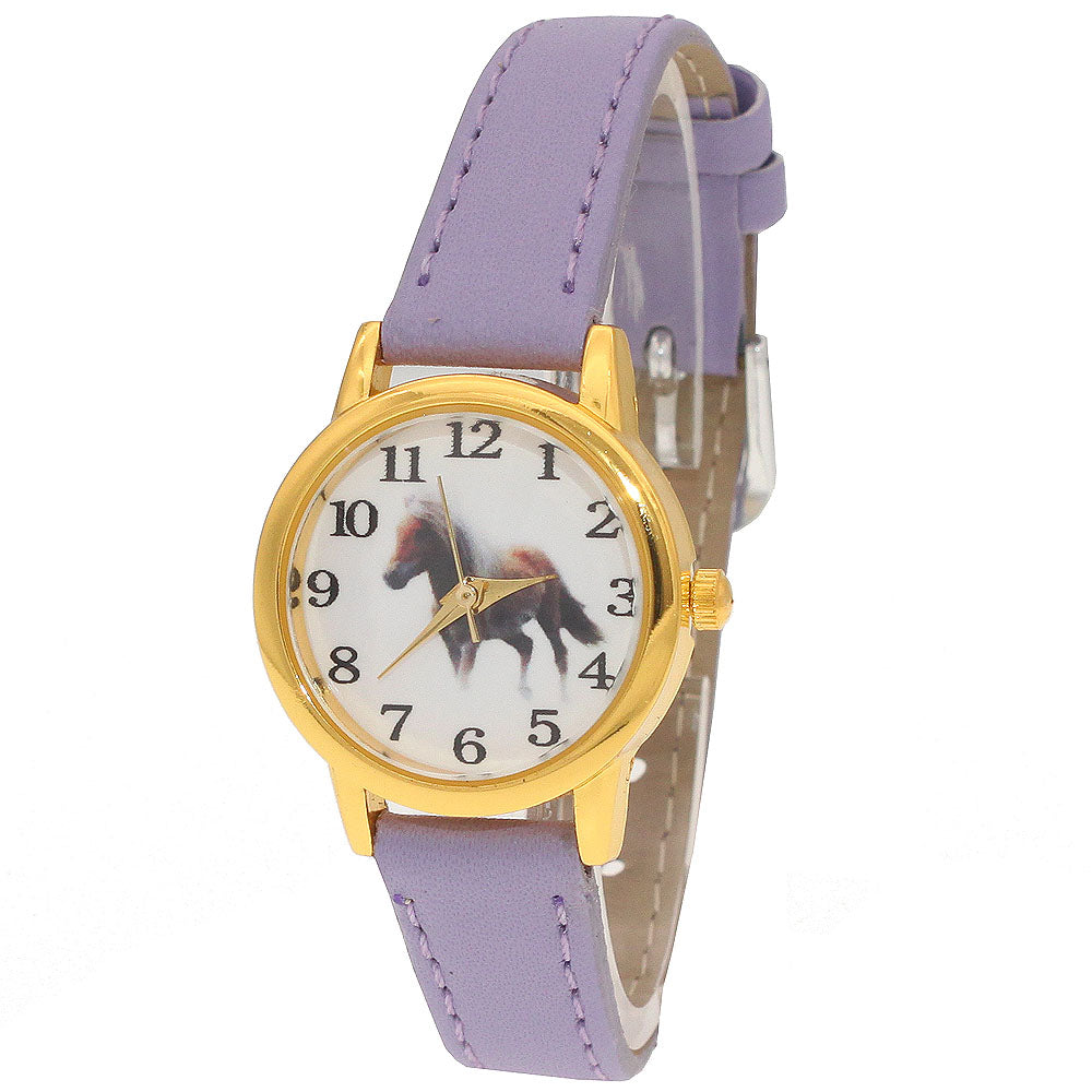Damenuhr mit Pferdemotiv – Analoge Quarzuhr Armbanduhr no.3298 - PITANI