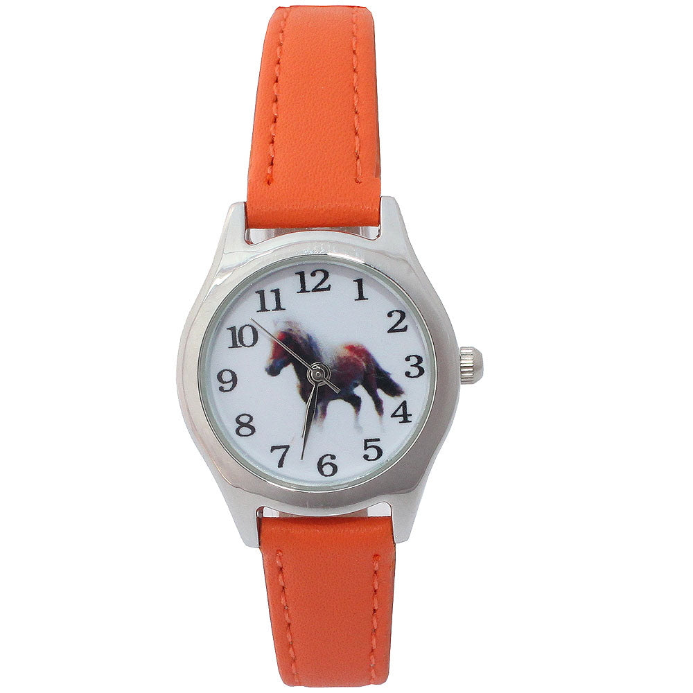 Damenuhr mit Pferdemotiv – Analoge Quarzuhr Armbanduhr no.3298 - PITANI