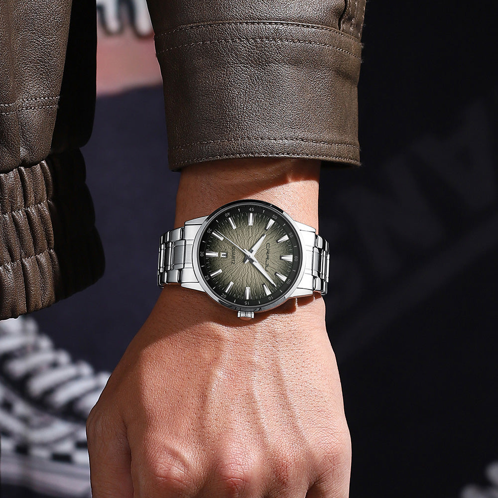 Elegante Herren Quarz-Armbanduhr im kreativen-Design – Flache Herrenuhr Armbanduhr – no. 5393 - PITANI