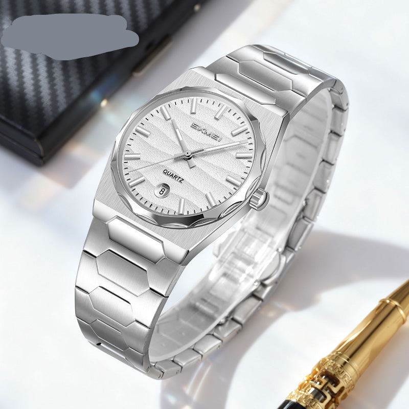 Elegante Herren Quarz-Armbanduhr aus Edelstahl – Business- Armbanduhr – no. 5357 - PITANI