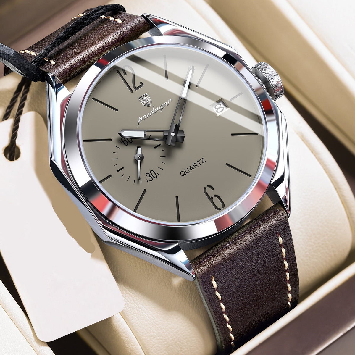 Elegante Herren Quarzuhr – Klassische Edelstahl Armbanduhr – no. 5318 - PITANI