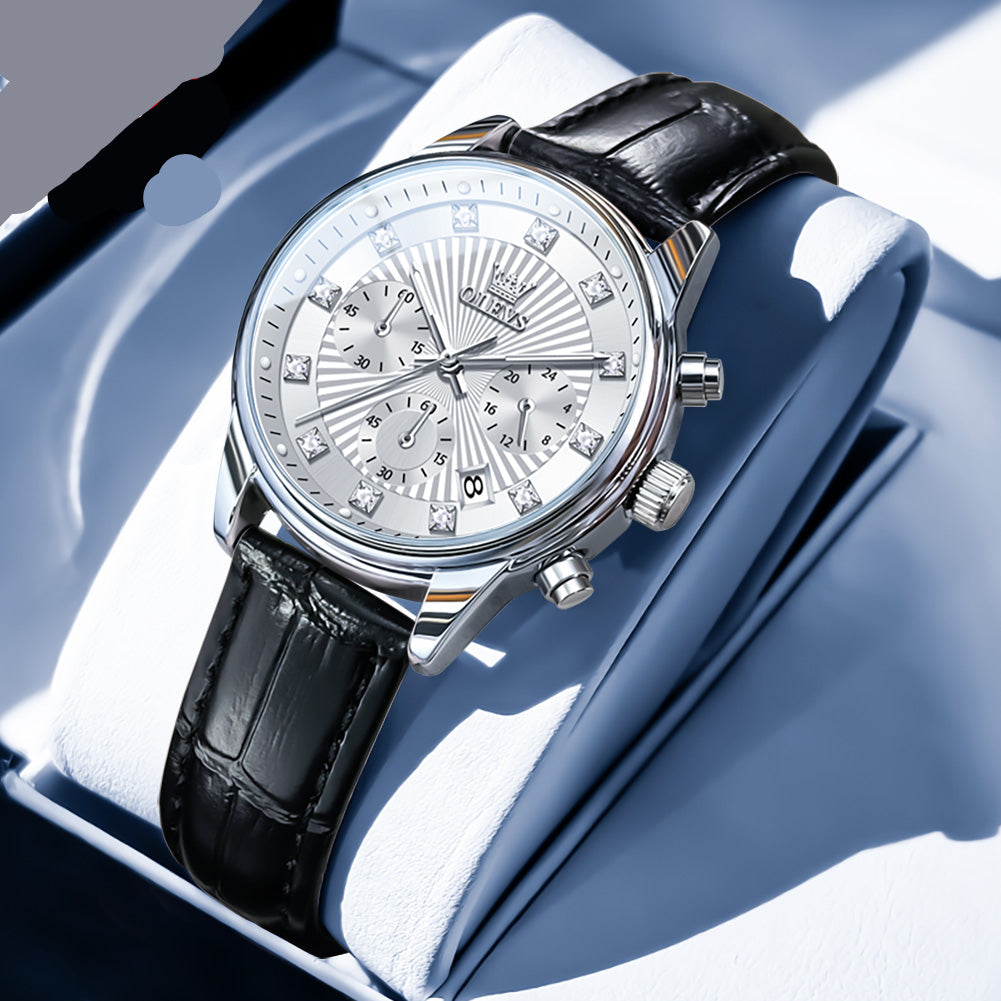 Elegante Damenuhr mit Chronograph & Datumsanzeige Armbanduhr no.3264 - PITANI