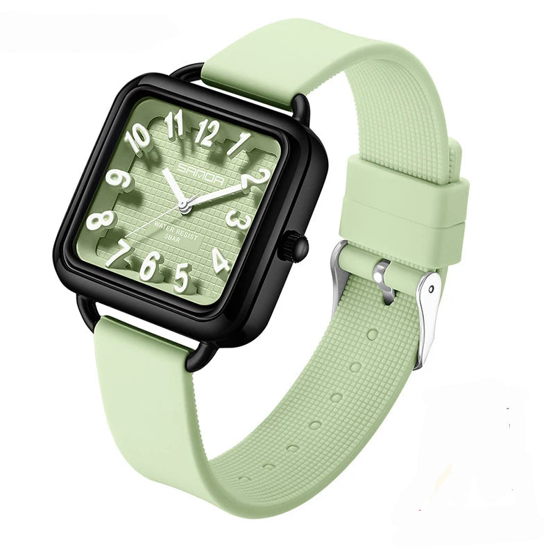 Elegante Quadratische Quarz-Uhr Unisex – Wasserdichte Modearmbanduhr – no. 5375 - PITANI
