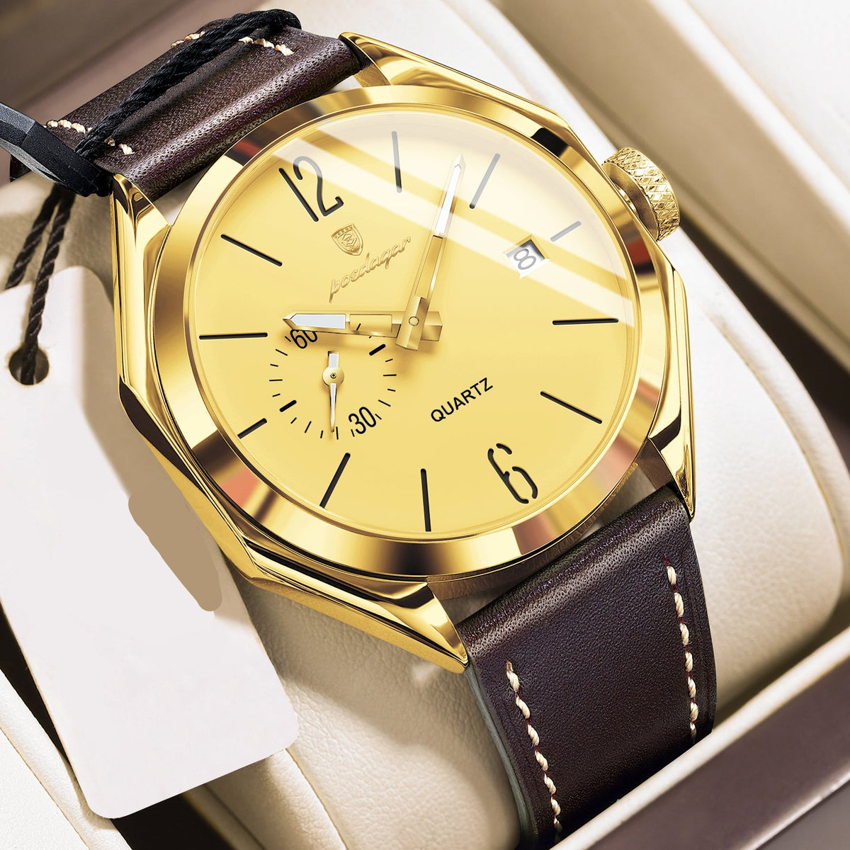Elegante Herren Quarzuhr – Klassische Edelstahl Armbanduhr – no. 5318 - PITANI