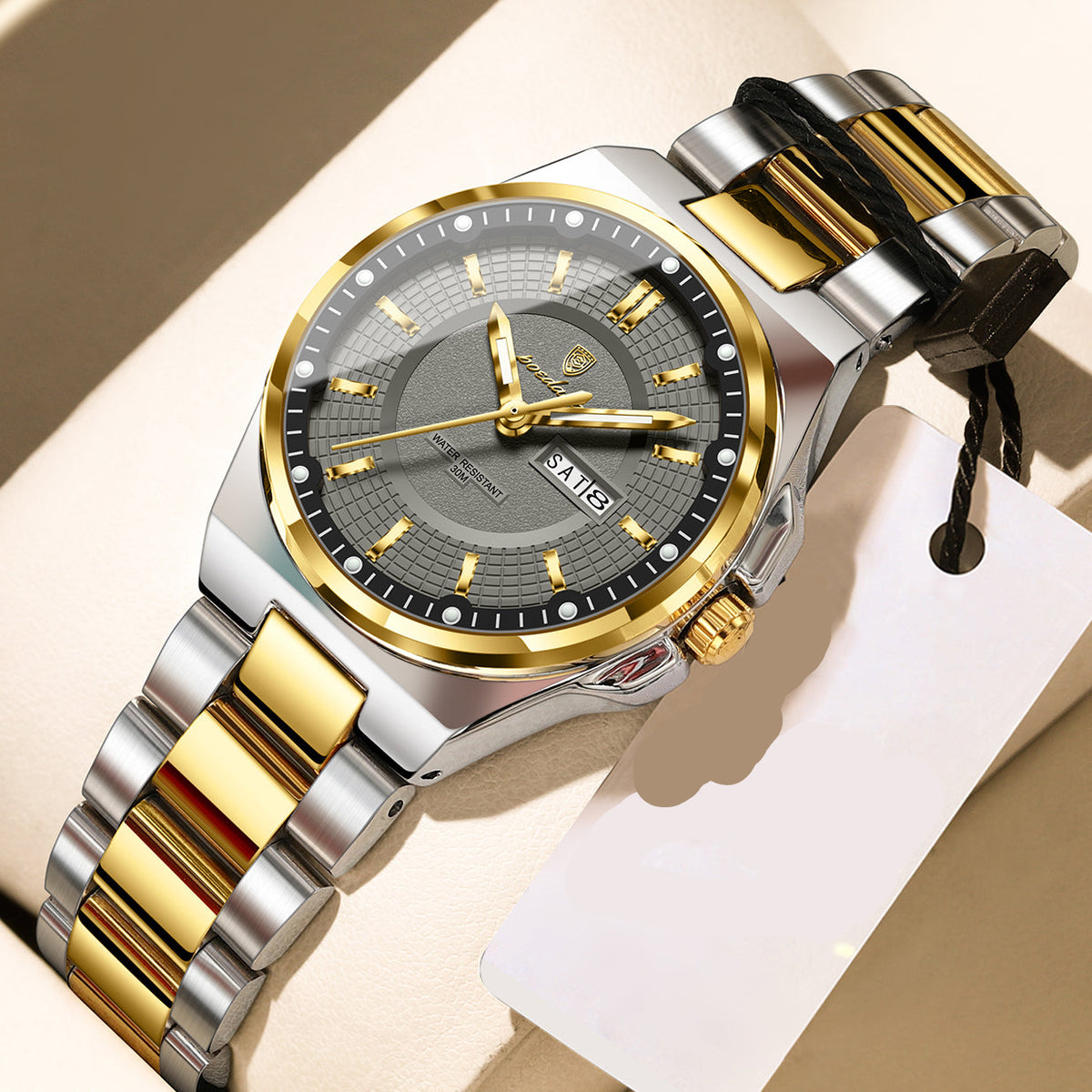 Elegante Damen Quarzarmbanduhr mit Datum & Wochentagsanzeige Armbanduhr no.3285 - PITANI