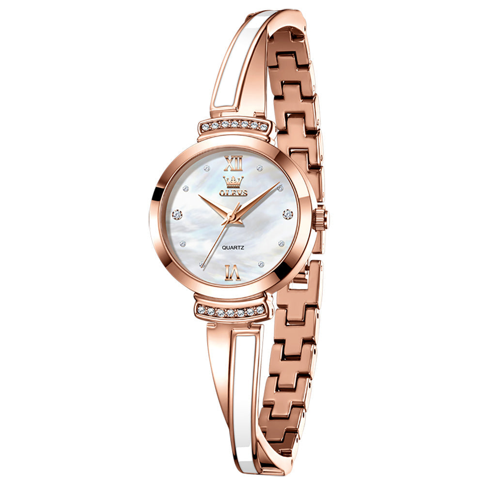 Elegante Damen Armbanduhr Schmuckuhr Quarz mit Edelstahl- Armbanduhr no.3267 - PITANI