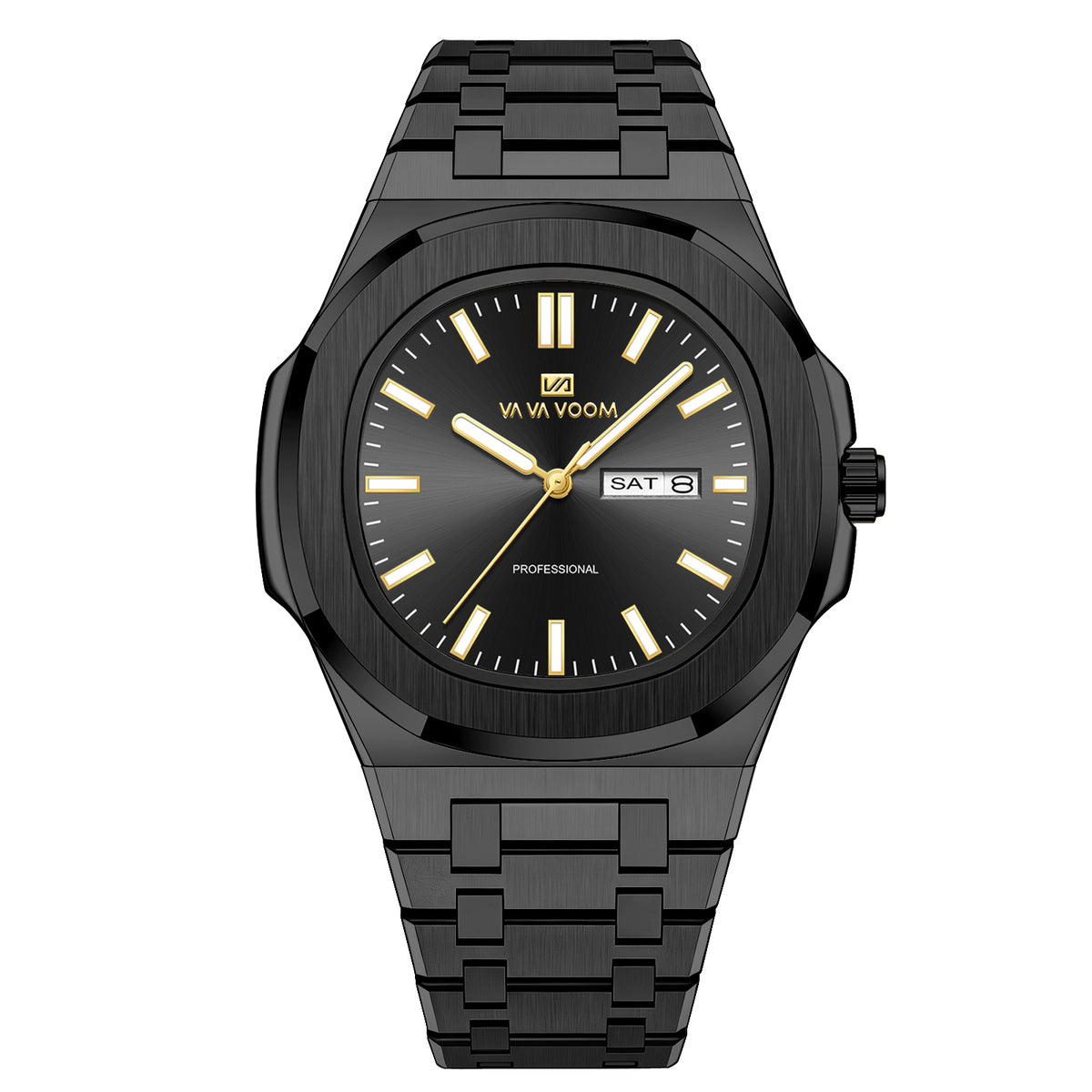 Elegante Herrenuhr aus Edelstahl mit Kalender – Wasserdicht Armbanduhr – no. 5331 - PITANI