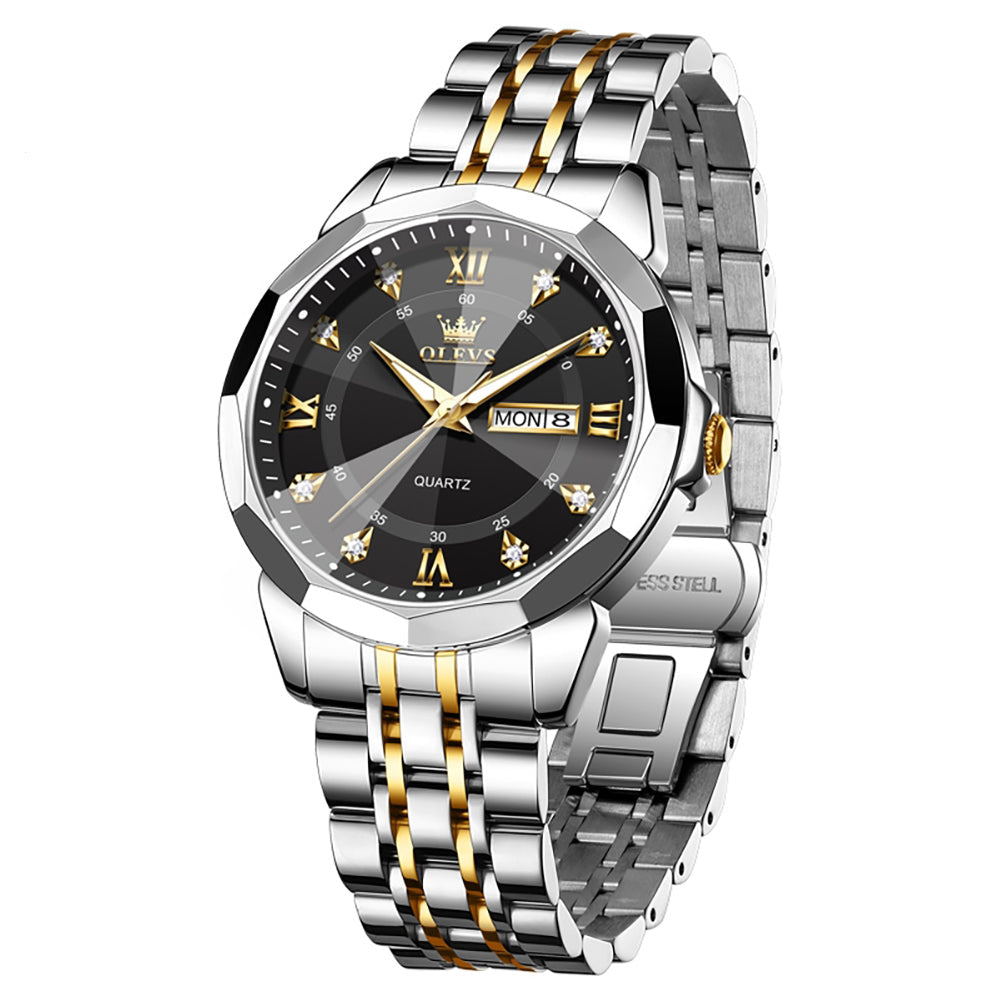 Klassische Edelstahl Herrenuhr – Elegante Quarz- Armbanduhr – no. 5382 - PITANI