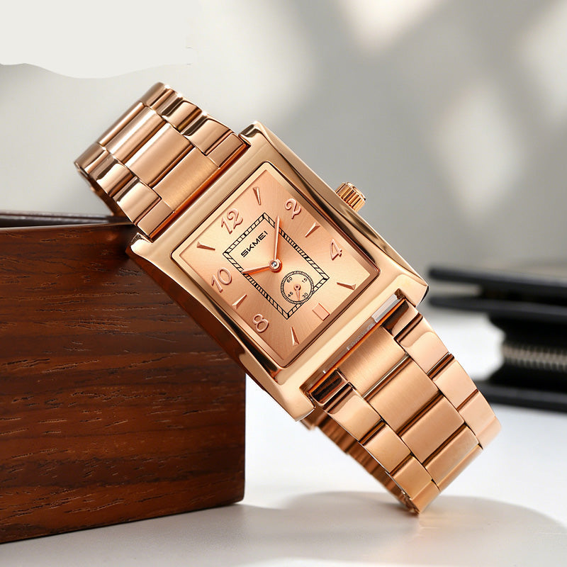 Elegante Herren Quarz-Armbanduhr – Rechteckiges Design Armbanduhr – no. 5363 - PITANI