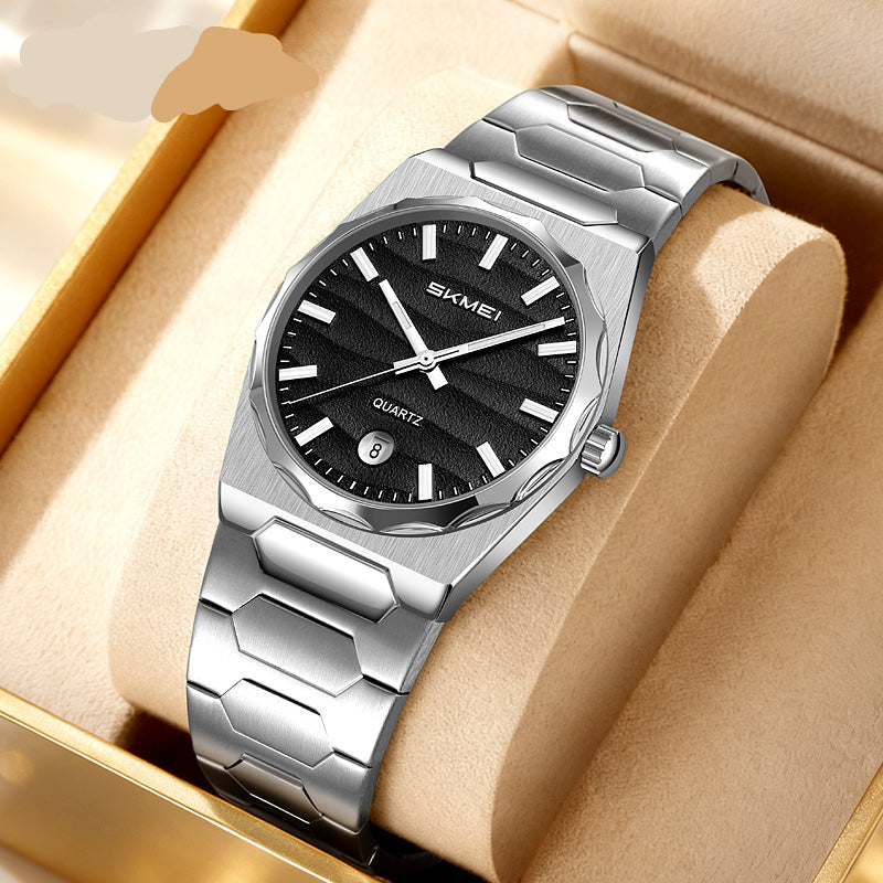 Elegante Herren Quarz-Armbanduhr aus Edelstahl – Business- Armbanduhr – no. 5357 - PITANI