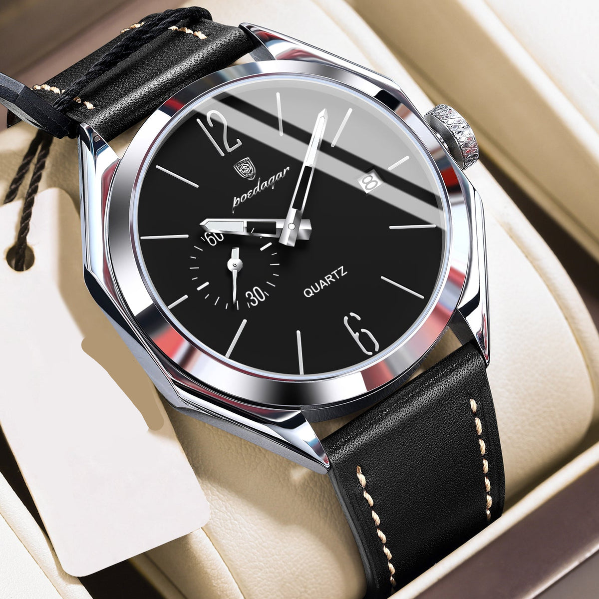 Elegante Herren Quarzuhr – Klassische Edelstahl Armbanduhr – no. 5318 - PITANI