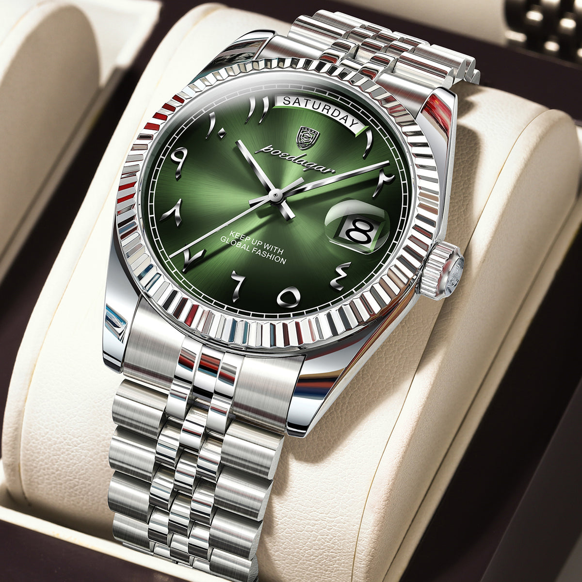 Herren Quarz-Armbanduhr aus Edelstahl – Elegant Flache Herrenuhr Armbanduhr – no. 5397 - PITANI