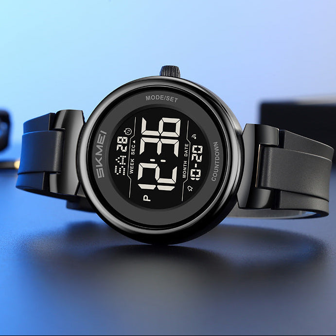 Sportliche Digitaluhr – Multifunktionaler Chronograph Armbanduhr – no. 5332 - PITANI