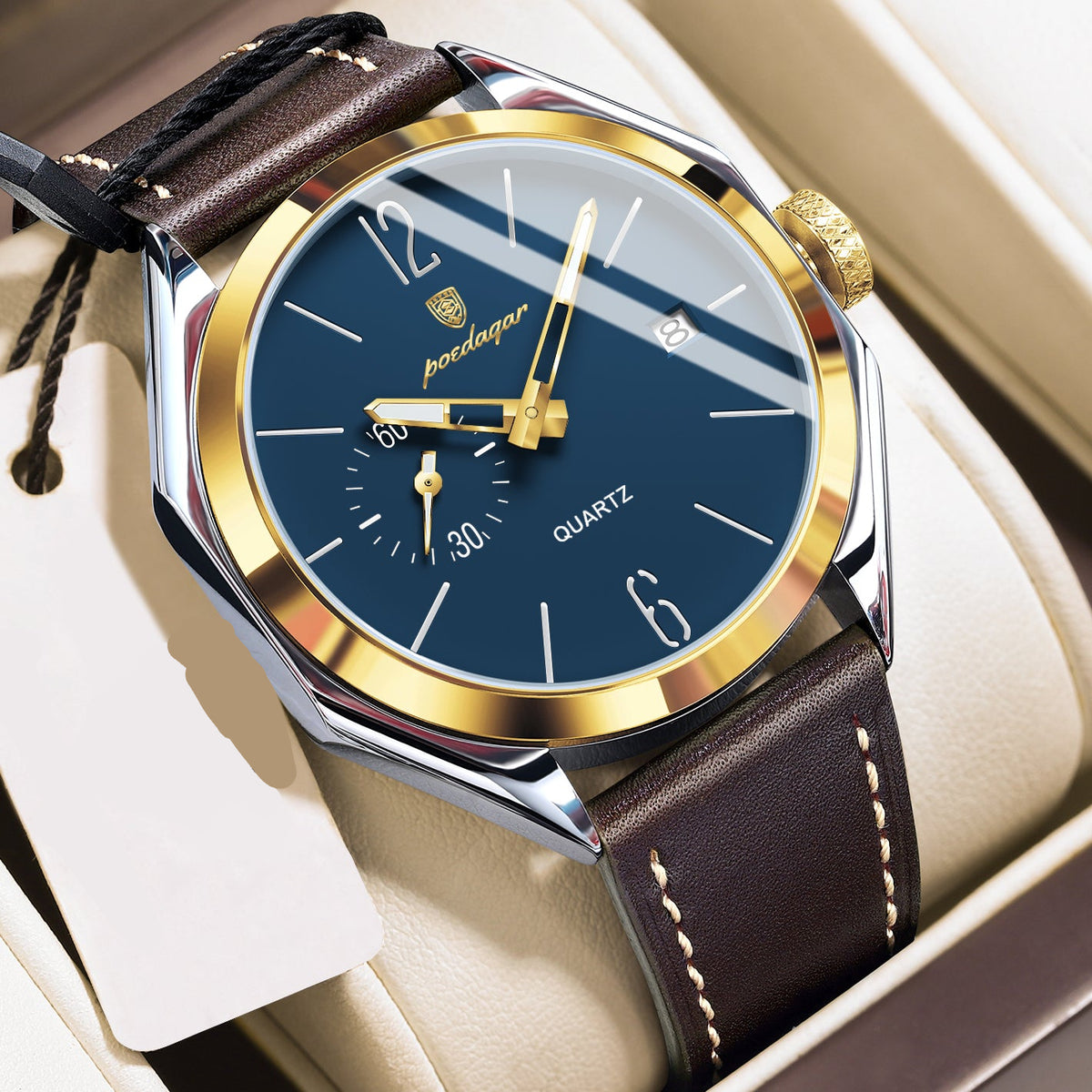 Elegante Herren Quarzuhr – Klassische Edelstahl Armbanduhr – no. 5318 - PITANI