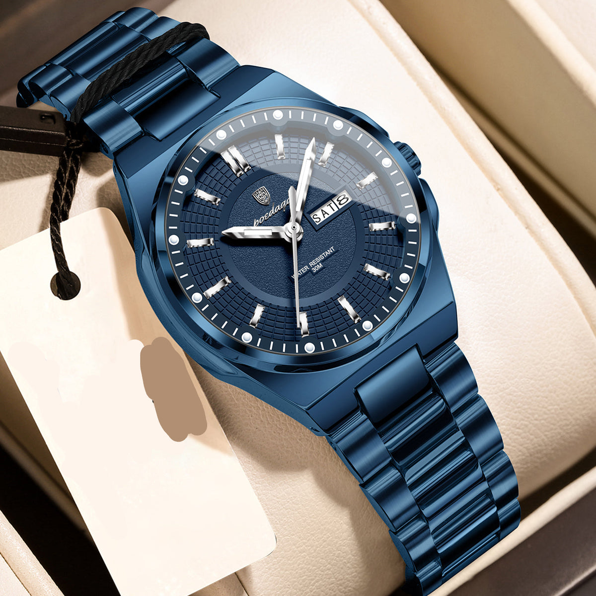 Elegante Damen Quarzarmbanduhr mit Datum & Wochentagsanzeige Armbanduhr no.3285 - PITANI