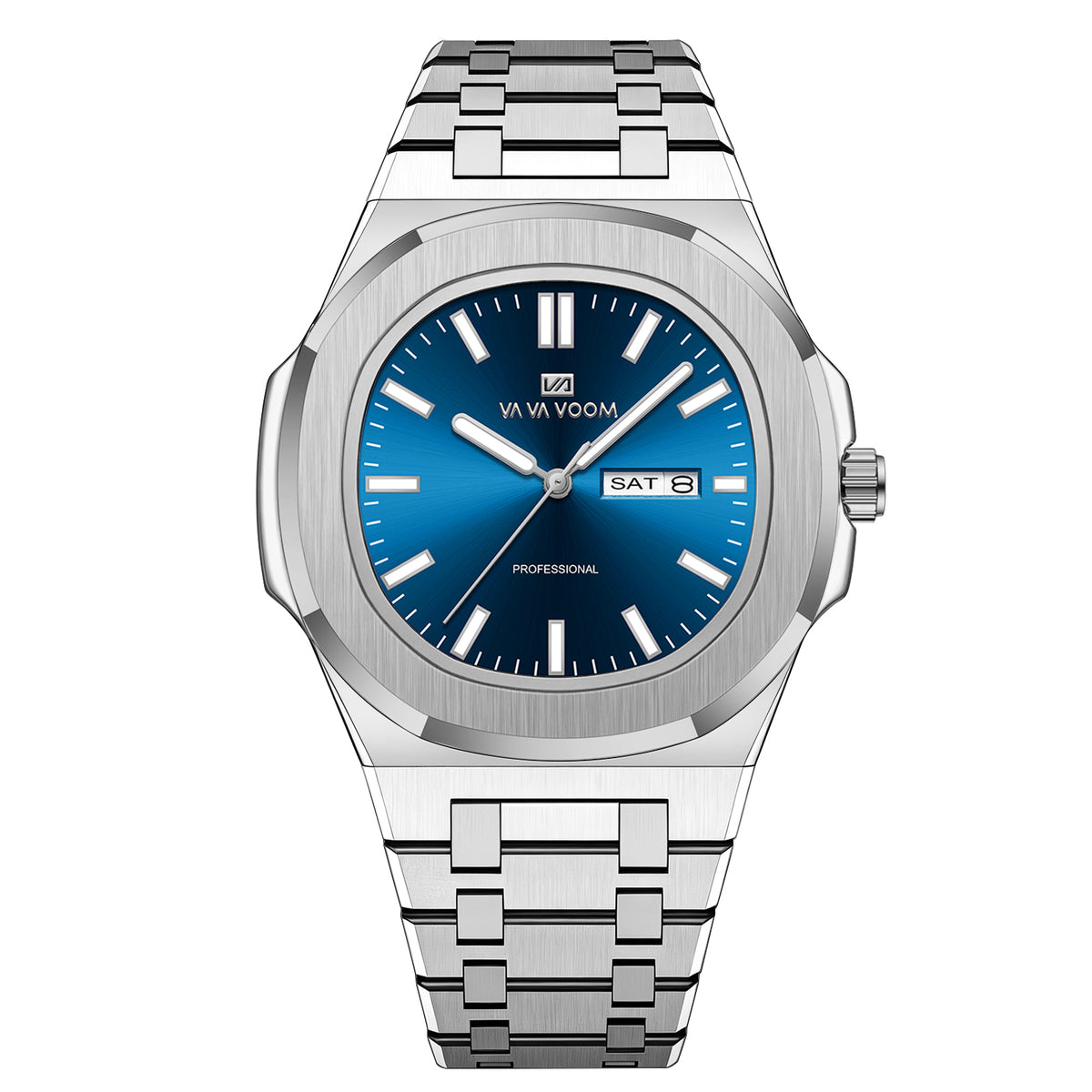 Elegante Herrenuhr aus Edelstahl mit Kalender – Wasserdicht Armbanduhr – no. 5331 - PITANI