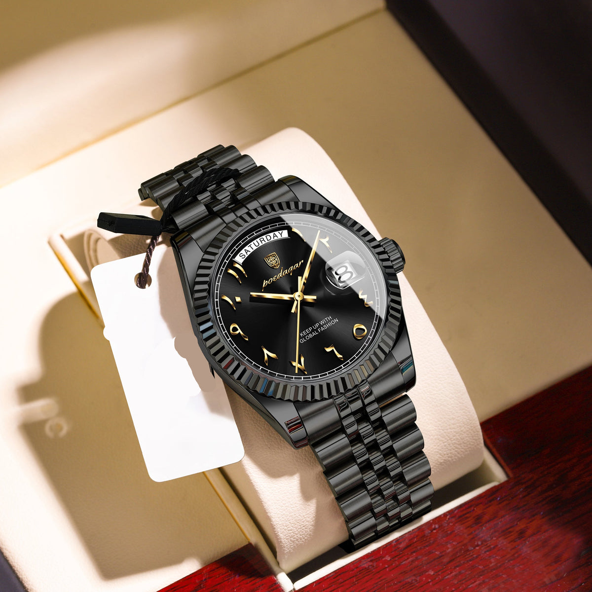 Herren Quarz-Armbanduhr aus Edelstahl – Elegant Flache Herrenuhr Armbanduhr – no. 5397 - PITANI