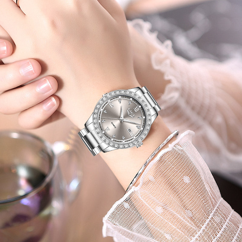 Elegante Damen Armbanduhr mit Edelstahlarmband – Stilvolle Quarzuhr Armbanduhr no.3286 - PITANI