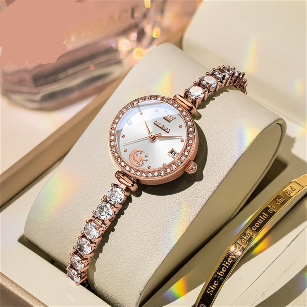 Damenuhr Schmuck Armband Quarzuhr Wasserdicht Leuchtend Armbanduhr no.3270 - PITANI