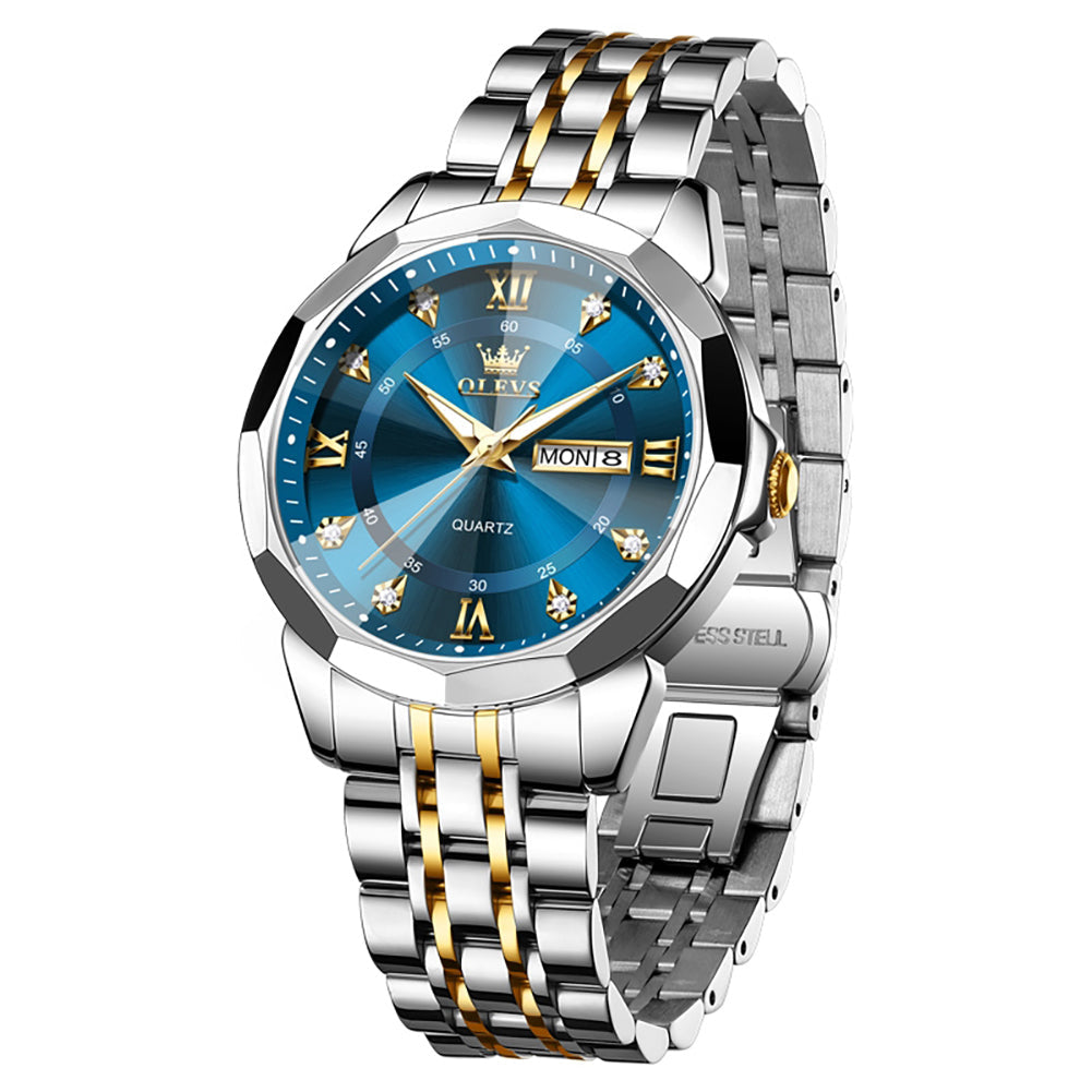Klassische Edelstahl Herrenuhr – Elegante Quarz- Armbanduhr – no. 5382 - PITANI