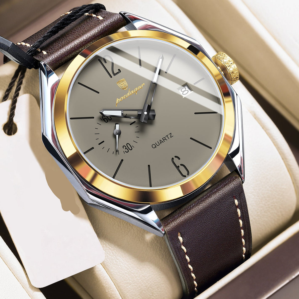 Elegante Herren Quarzuhr – Klassische Edelstahl Armbanduhr – no. 5318 - PITANI