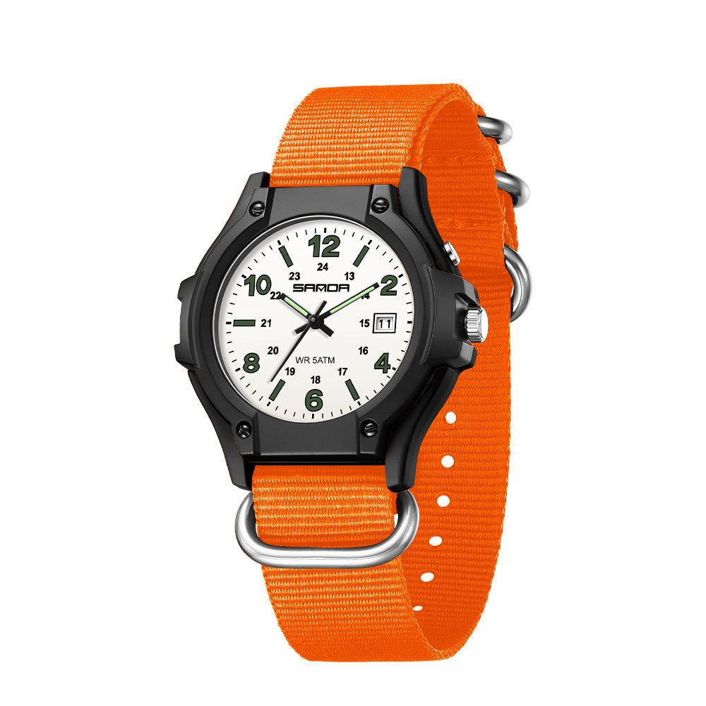 Robuste Herren Outdoor-Sportuhr mit Nylonarmband – Wasserdichte Quarz-Armbanduhr – no. 5350 - PITANI