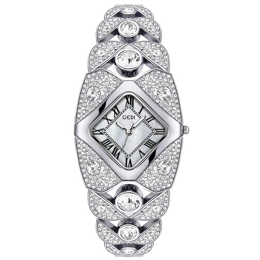 Außergewöhnliche Glitzer Edelstahl Armbanduhr "Orologi da polso impermeabili no.3179" - PITANI