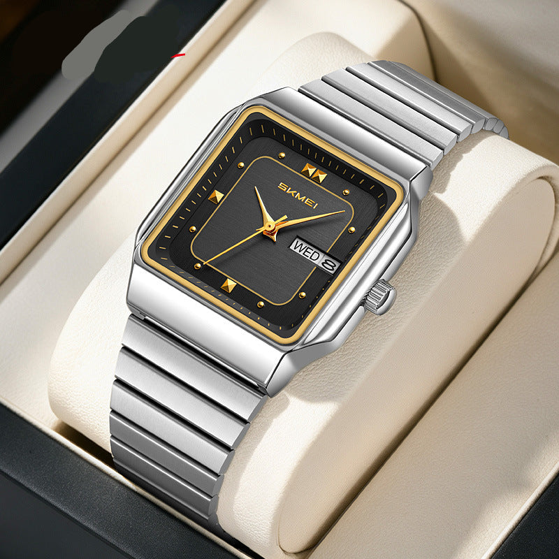 Elegante Herren Quarzuhr Rechteckig – Analoge Armbanduhr – no. 5333 - PITANI