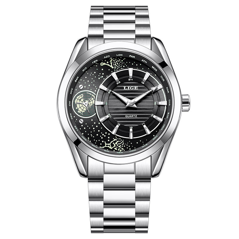 Robuste Elegante Herren Quarz-Armbanduhr – Bicolores Design Armbanduhr – no. 5359 - PITANI