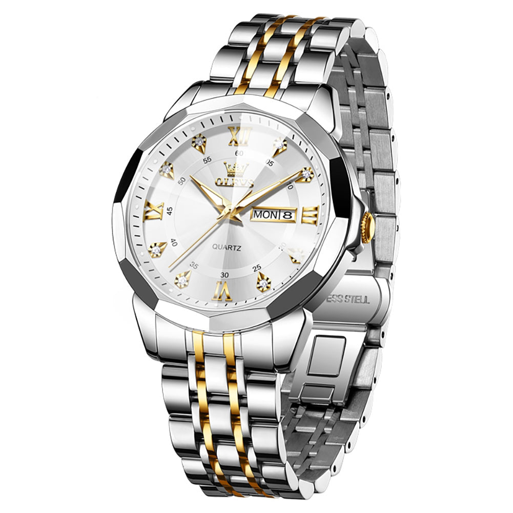 Klassische Edelstahl Herrenuhr – Elegante Quarz- Armbanduhr – no. 5382 - PITANI