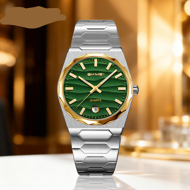 Elegante Herren Quarz-Armbanduhr aus Edelstahl – Business- Armbanduhr – no. 5357 - PITANI