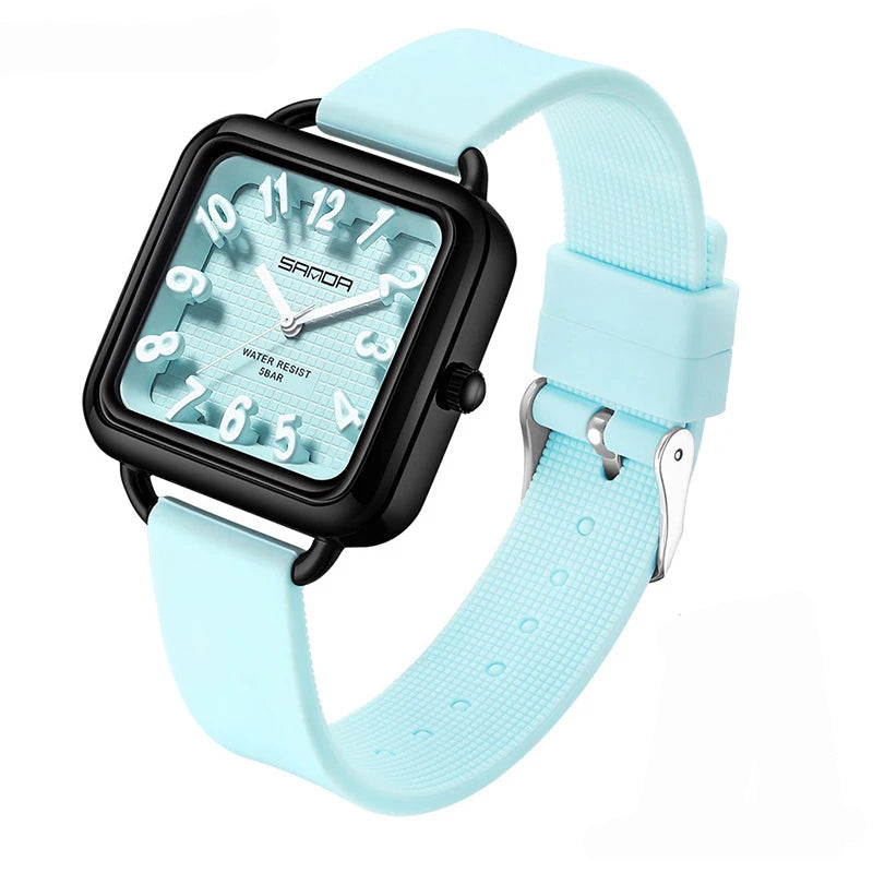 Elegante Quadratische Quarz-Uhr Unisex – Wasserdichte Modearmbanduhr – no. 5375 - PITANI