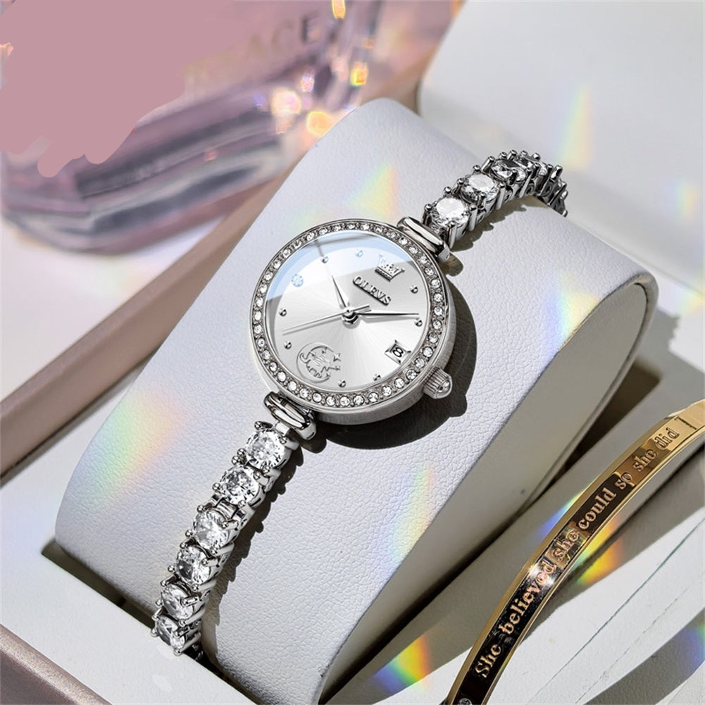 Damenuhr Schmuck Armband Quarzuhr Wasserdicht Leuchtend Armbanduhr no.3270 - PITANI