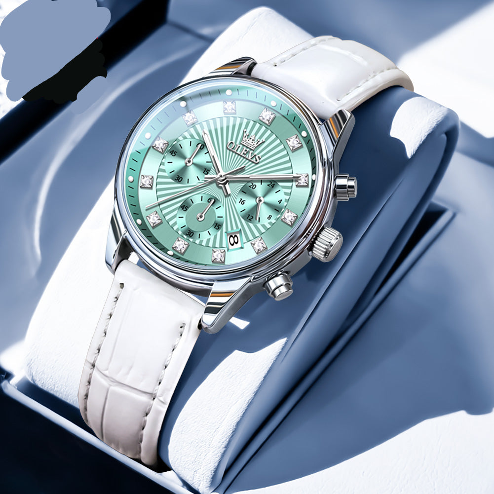 Elegante Damenuhr mit Chronograph & Datumsanzeige Armbanduhr no.3264 - PITANI