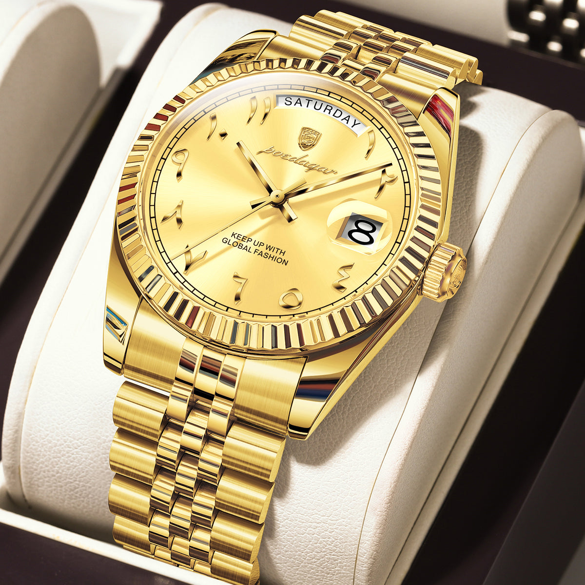 Herren Quarz-Armbanduhr aus Edelstahl – Elegant Flache Herrenuhr Armbanduhr – no. 5397 - PITANI