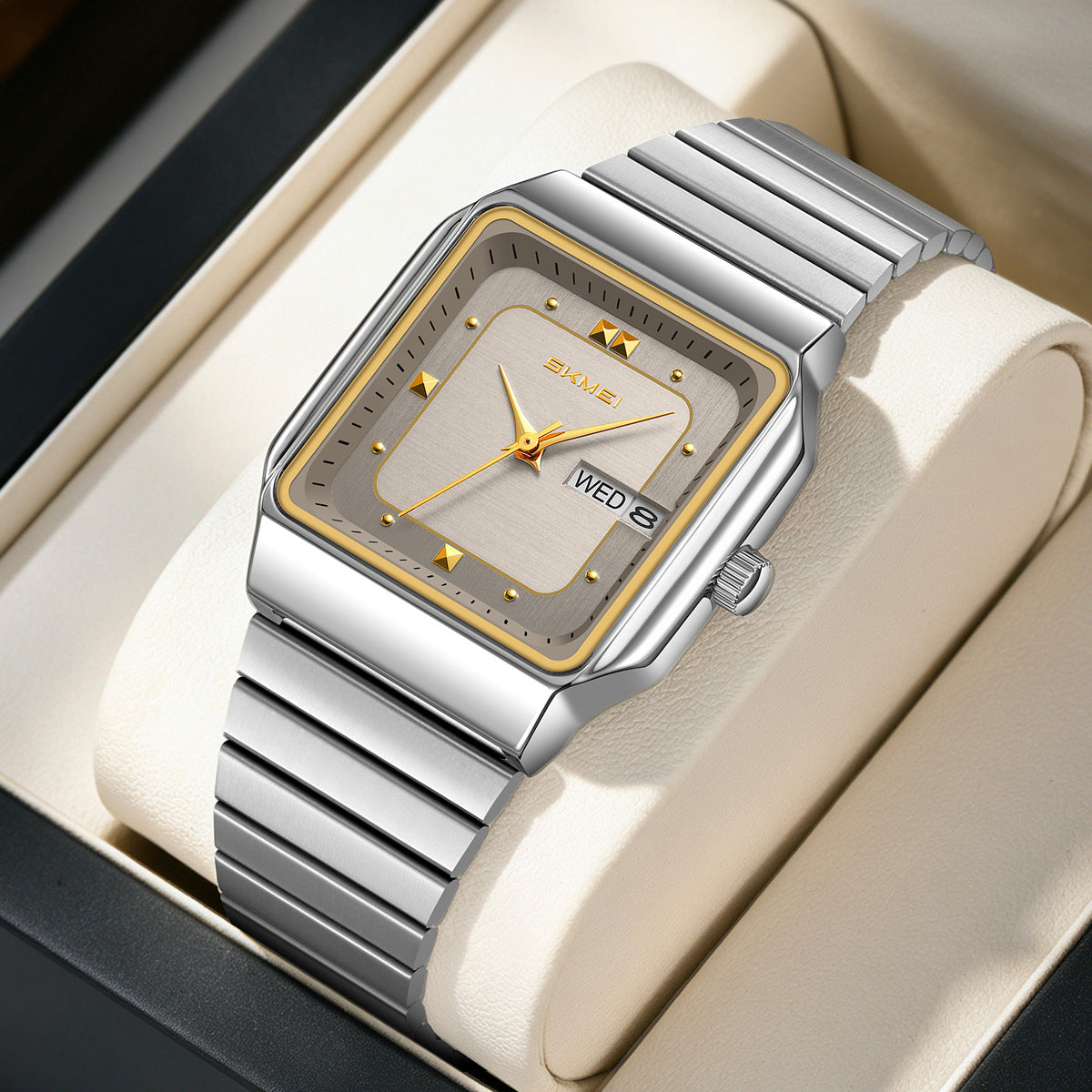Elegante Herren Quarzuhr Rechteckig – Analoge Armbanduhr – no. 5333 - PITANI