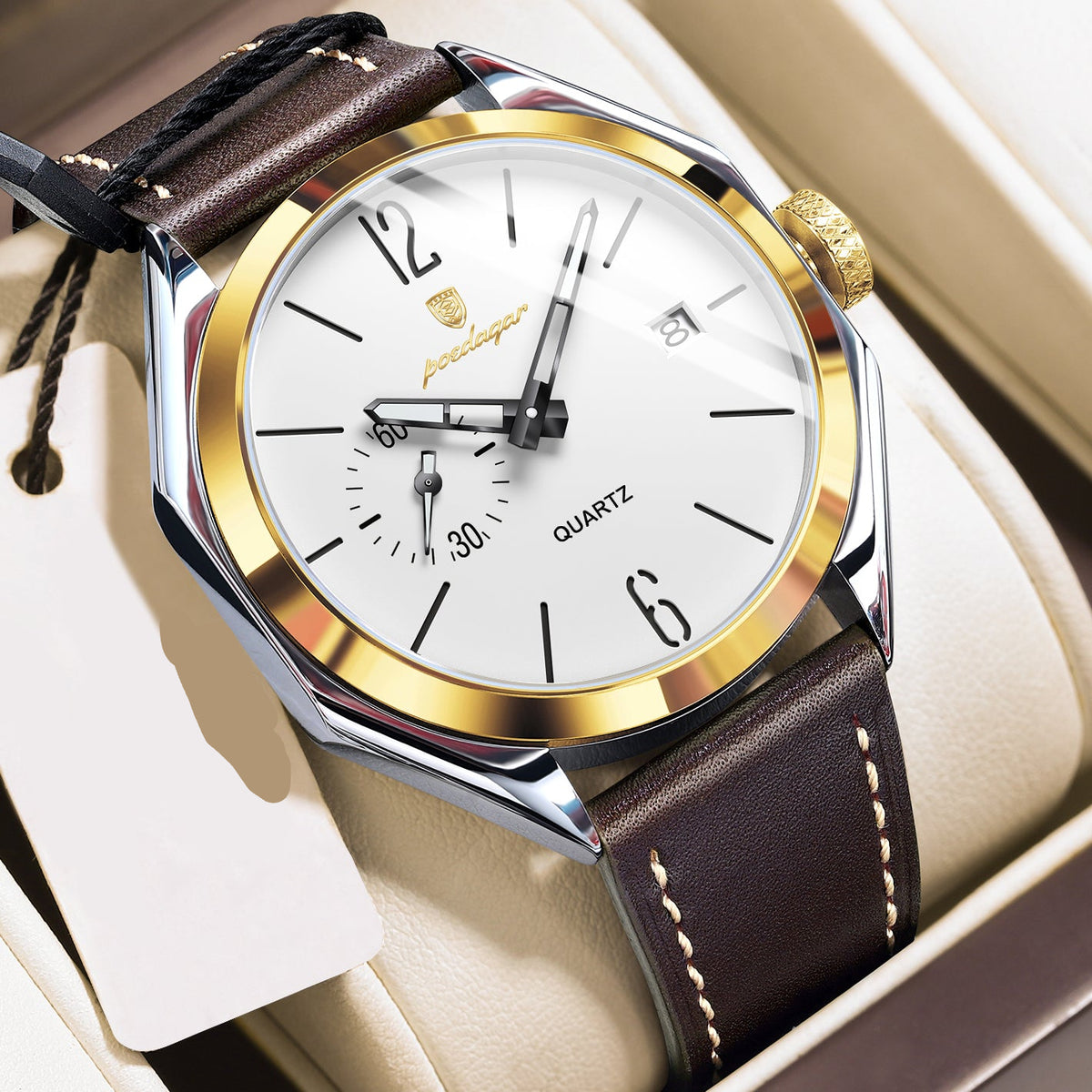 Elegante Herren Quarzuhr – Klassische Edelstahl Armbanduhr – no. 5318 - PITANI